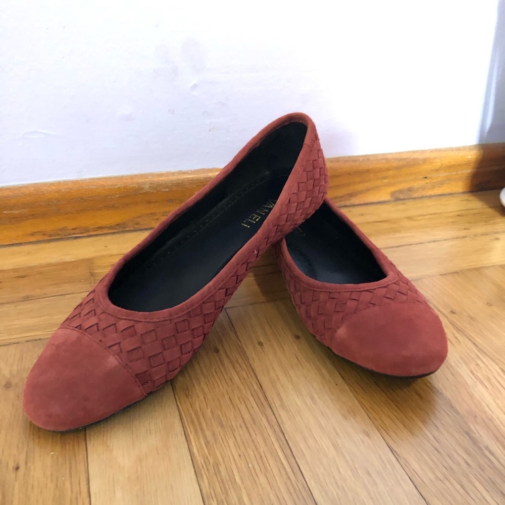 Rust Woven Flats
